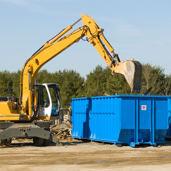 can i choose the location where the residential dumpster will be placed in Conestoga Pennsylvania